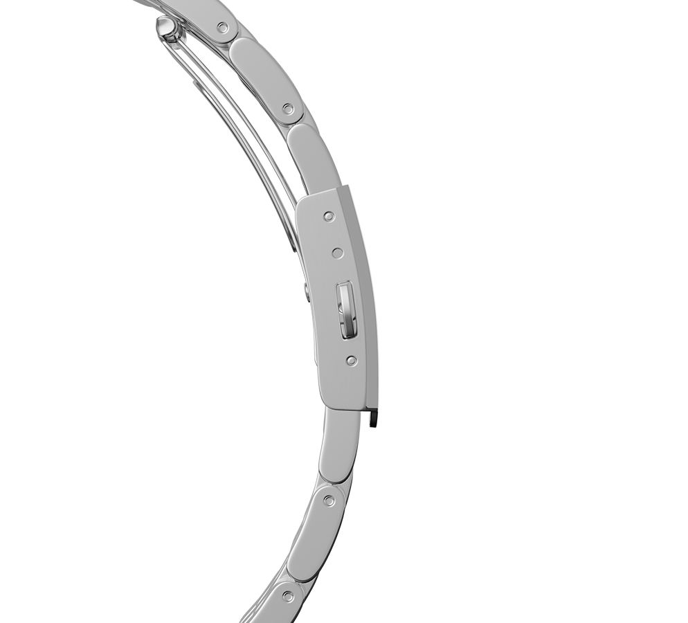 Pulsera de acero inoxidable, perla