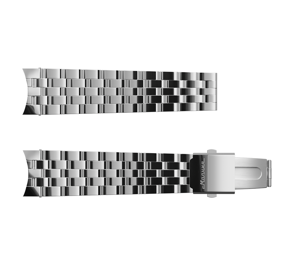 Pulsera de acero inoxidable, perla