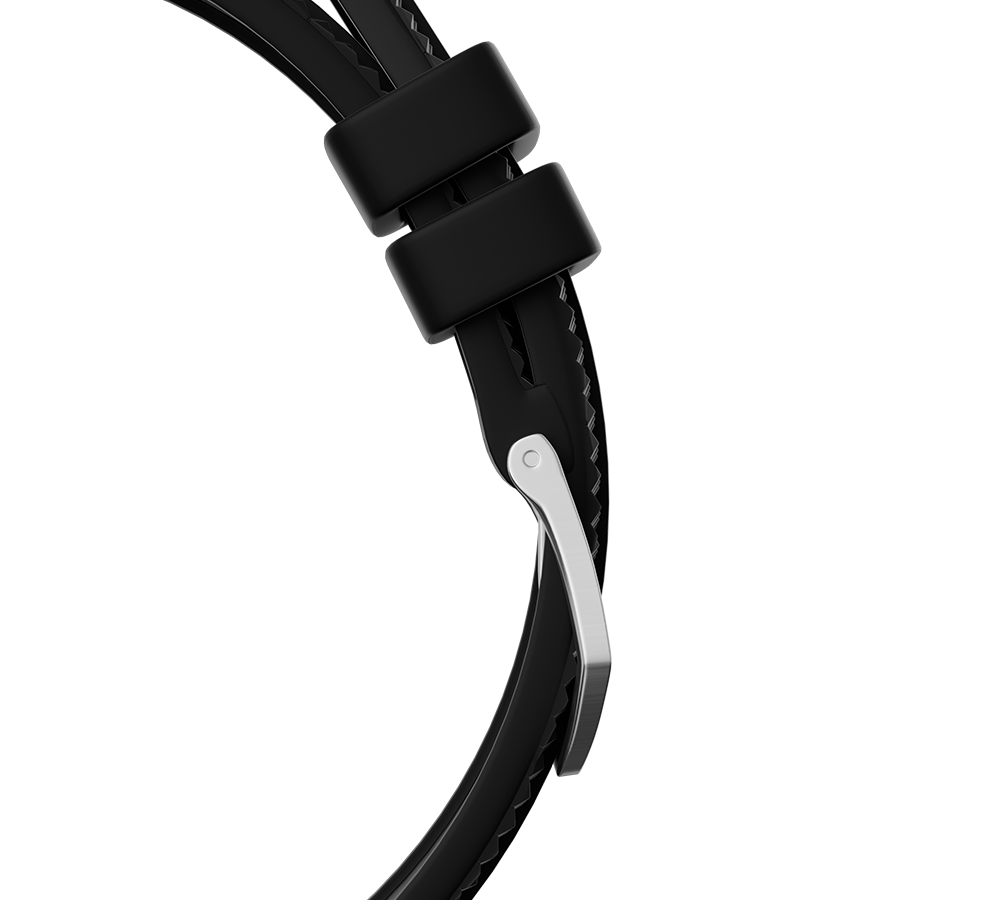 Силиконовый ремешок Energy, 22 мм, черный