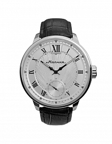Reloj con correa de cuero