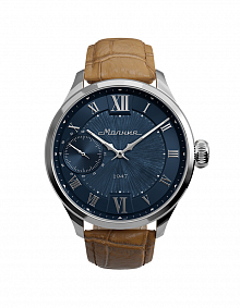 Reloj con esfera azul