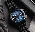 AChS-1 3520.D 44 mm quartz chronograph blue matt (1)