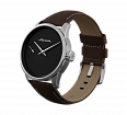 Brown nubuck genuine leather strap, quick-change system, military buckle (1)