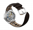 Genuine leather, dark brown, buckle clasp (1)