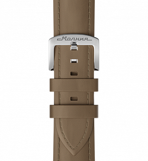 Ремешок из кожи нубука, 24 мм, светло-бежевый