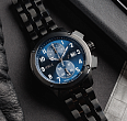 AChS-1 3520.D 44 mm cronógrafo de cuarzo azul mate (1)