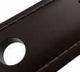 Genuine leather, dark brown, buckle clasp (1)