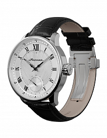 Reloj con correa de cuero